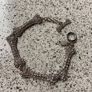 Vivienne Westwood Swarovski Crystal Bone Bracelet